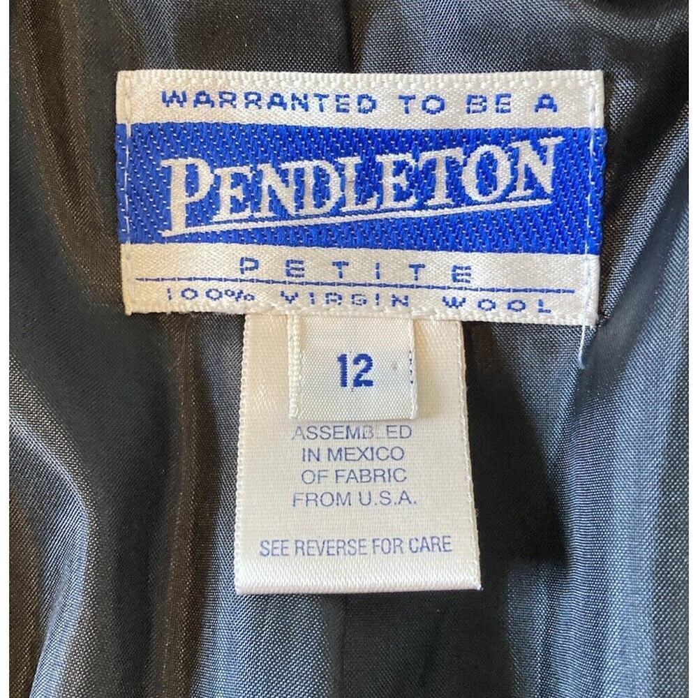 Pendleton Button Front Blazer Jacket Petite Size … - image 3